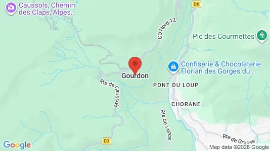 Apartments for rent i Gourdon - kort over placeringen