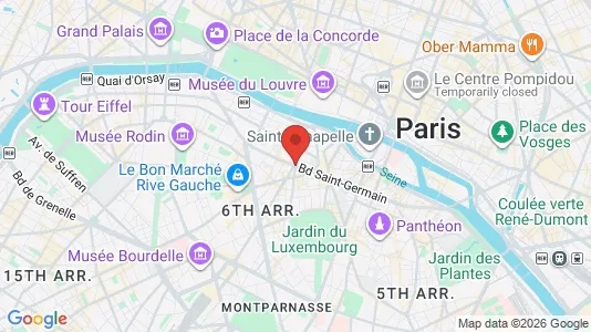 Apartments for rent i Paris 6ème arrondissement - Saint Germain - kort over placeringen