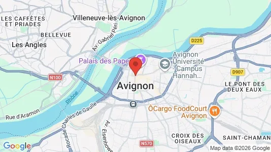 Apartments for rent i Avignon - kort over placeringen