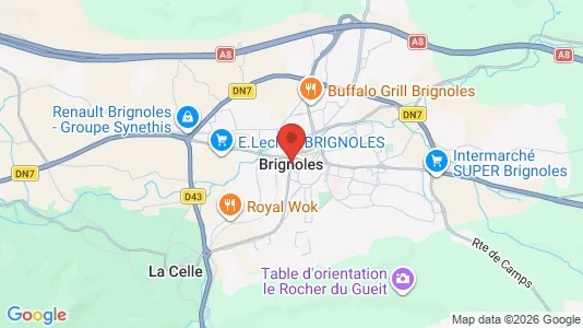 Houses for rent i Brignoles - kort over placeringen