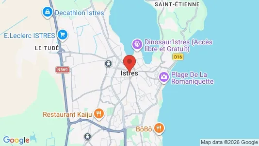 Houses for rent i Istres - kort over placeringen
