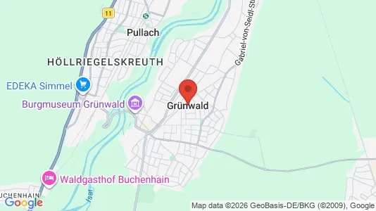 Apartments for rent i Grünwald - kort over placeringen