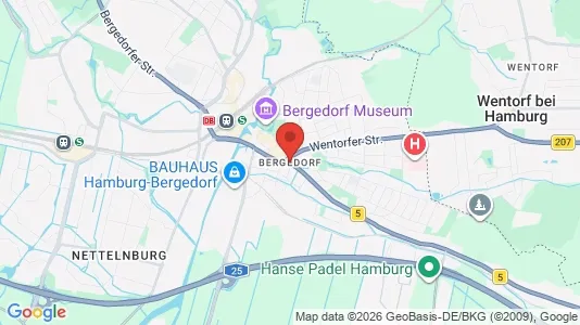 Apartments for rent i Hamburg Bergedorf - kort over placeringen