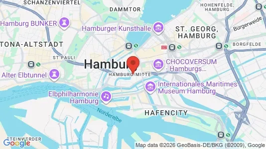 Apartments for rent i Hamburg Mitte - kort over placeringen