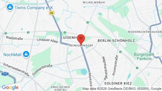 Rooms for rent i Berlin Reinickendorf - kort over placeringen