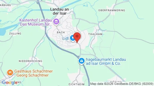 Apartments for rent i Dingolfing-Landau - kort over placeringen