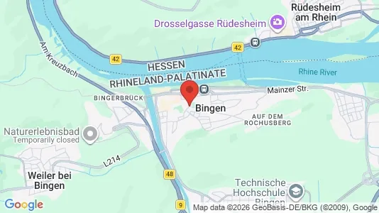 Apartments for rent i Mainz-Bingen - kort over placeringen