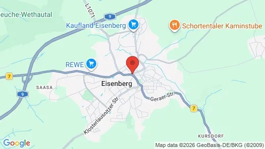 Apartments for rent i Saale-Holzland-Kreis - kort over placeringen