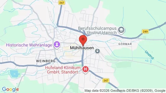 Apartments for rent i Unstrut-Hainich-Kreis - kort over placeringen
