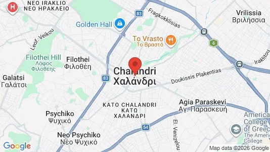 Apartments for rent i Chalandri - kort over placeringen