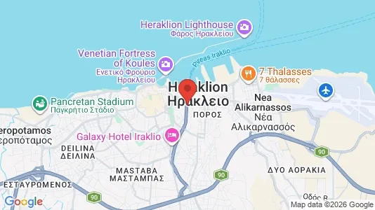 Apartments for rent i Heraklion - kort over placeringen