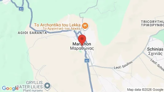 Apartments for rent i Marathon - kort over placeringen