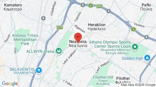 Apartments for rent i Nea Ionia - kort over placeringen