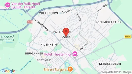 Rooms for rent i Zeist - kort over placeringen