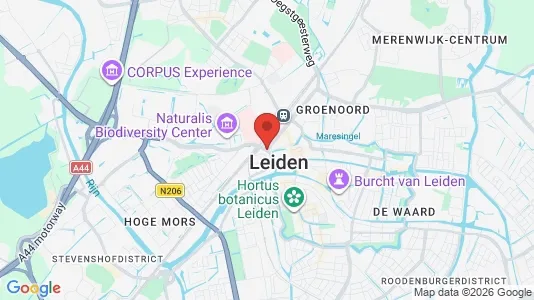 Apartments for rent i Leiden - kort over placeringen