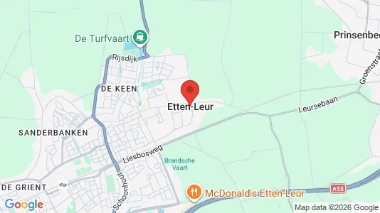 Apartments for rent i Etten-Leur - kort over placeringen