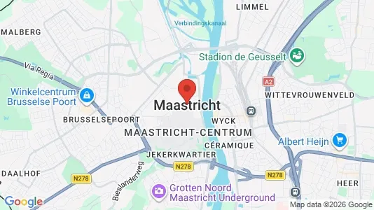 Rooms for rent i Maastricht - kort over placeringen
