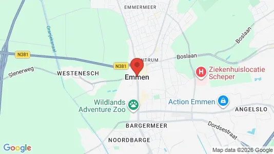 Apartments for rent i Emmen - kort over placeringen