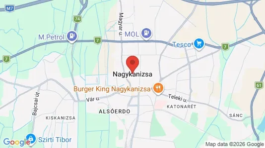 Apartments for rent i Nagykanizsai - kort over placeringen