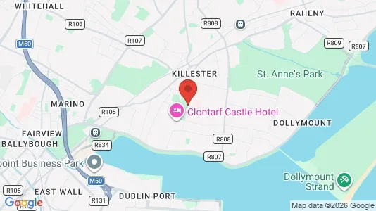 Houses for rent i Clontarf - kort over placeringen