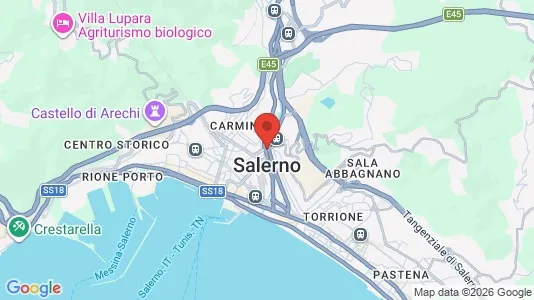 Apartments for rent i Salerno - kort over placeringen