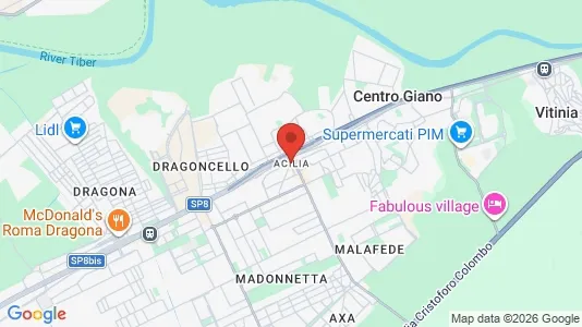 Apartments for rent i Acilia-Castel Fusano-Ostia Antica - kort over placeringen