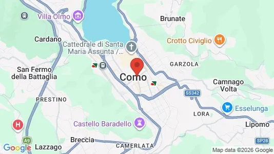 Apartments for rent i Como - kort over placeringen