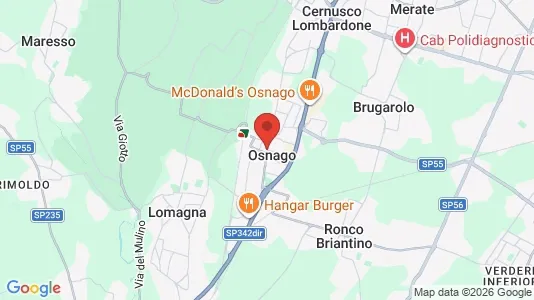 Apartments for rent i Osnago - kort over placeringen