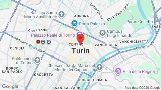 Apartments for rent i Turin - kort over placeringen