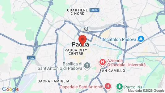 Rooms for rent i Padua - kort over placeringen