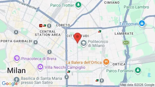 Rooms for rent i Milano Zona 3 - Porta Venezia, Città Studi, Lambrate - kort over placeringen