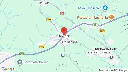 Apartments for rent i Dippach - kort over placeringen