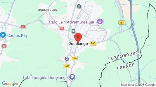 Apartments for rent i Dudelange - kort over placeringen