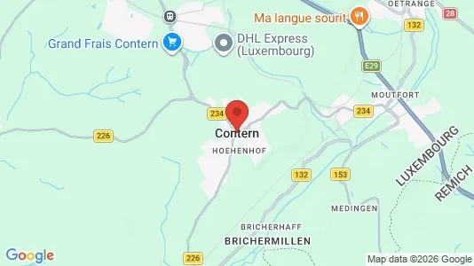 Apartments for rent i Contern - kort over placeringen