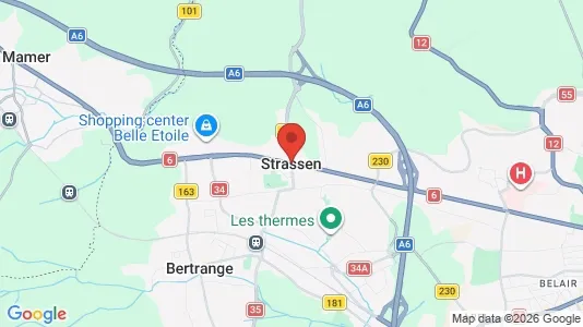 Apartments for rent i Strassen - kort over placeringen