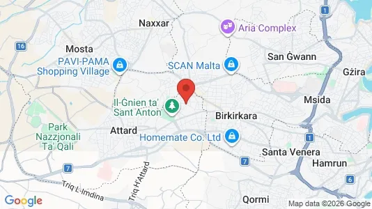 Apartments for rent i Ħal Balzan - kort over placeringen