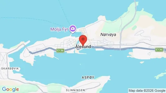 Apartments for rent i Ålesund - kort over placeringen