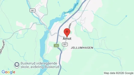 Houses for rent i Åmot - kort over placeringen