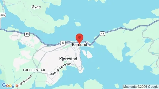 Apartments for rent i Farsund - kort over placeringen
