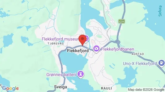 Apartments for rent i Flekkefjord - kort over placeringen