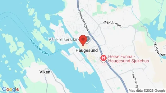 Rooms for rent i Haugesund - kort over placeringen
