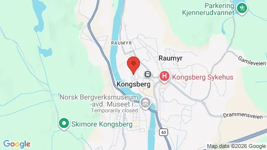 Apartments for rent i Kongsberg - kort over placeringen