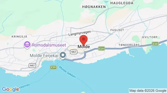 Rooms for rent i Molde - kort over placeringen