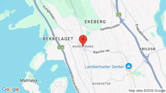 Rooms for rent i Oslo Nordstrand - kort over placeringen