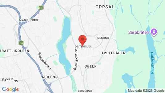 Rooms for rent i Oslo Østensjø - kort over placeringen