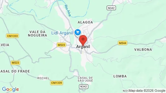 Houses for rent i Arganil - kort over placeringen