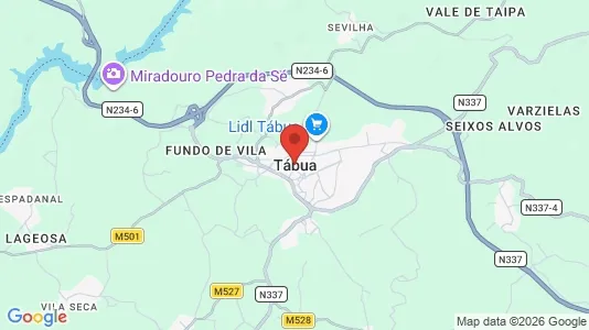 Apartments for rent i Tábua - kort over placeringen