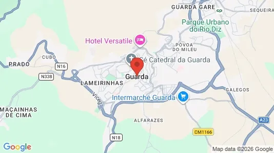 Apartments for rent i Guarda - kort over placeringen