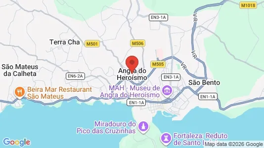 Apartments for rent i Angra do Heroísmo - kort over placeringen