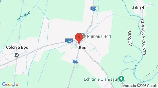 Houses for rent i Bod - kort over placeringen